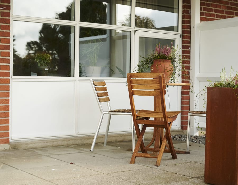 Familieværelse med terrasse detail